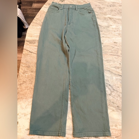 Arizona Jean Company Denim - Arizona Jean Co. | Highest-Rise Vintage Straight Jeans | Size 7 Teal/Sage Green